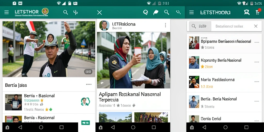 Tampilan antarmuka LETSTHOR dengan fitur berita terkini.