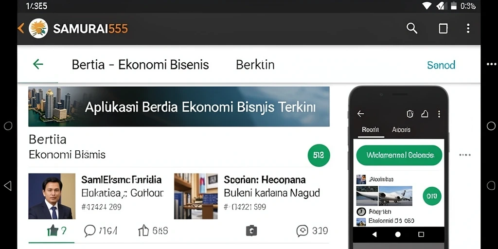 Tampilan antarmuka aplikasi SAMURAI555 yang modern dan informatif.