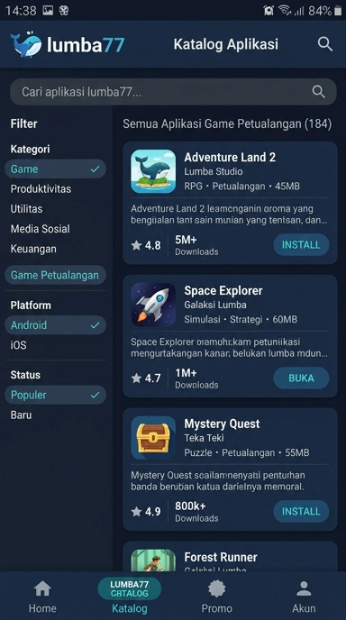 Katalog Aplikasi Populer & Kanal Uji Lumba77 — Temukan Semua di Sini